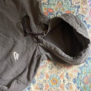 Grey Nike hoodie sweatshirt